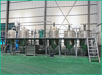Máquina refinadora de aceite de palma