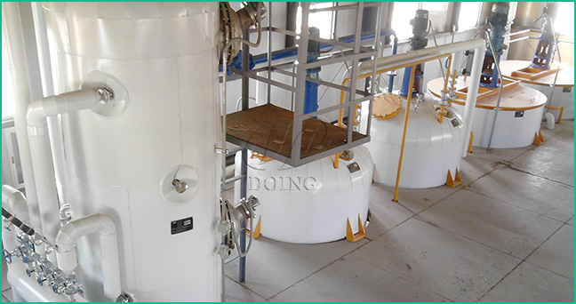 Máquina refinadora de aceite de palma semicontinua
